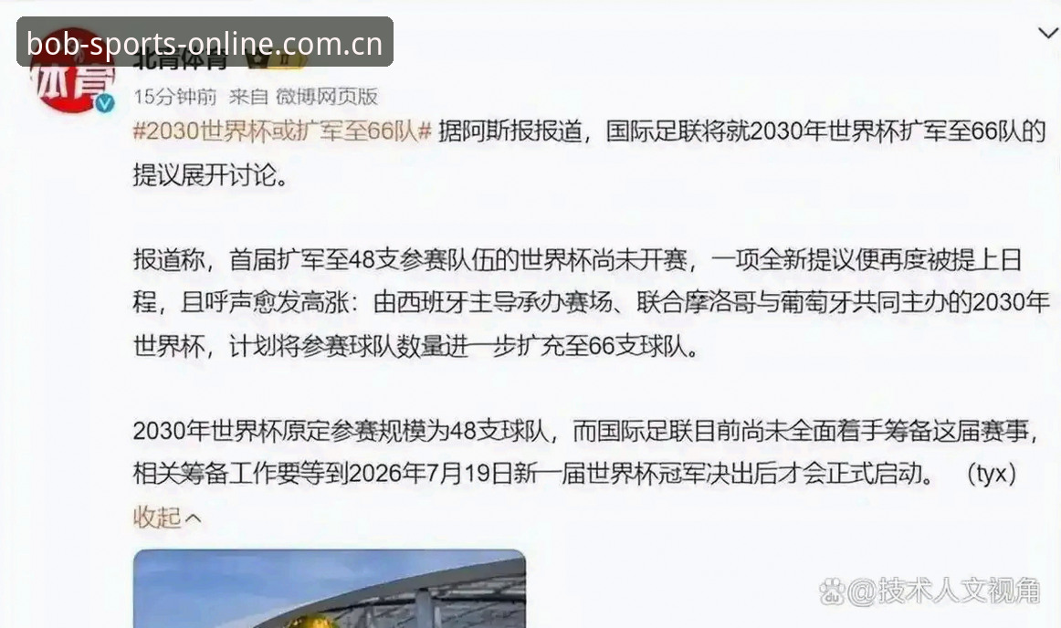 BOB半岛体育正版渠道官方下载 世界杯扩军66队深度评测:从2030年规划看中国足球的机遇与BOB半岛体育平台的观赛体验
